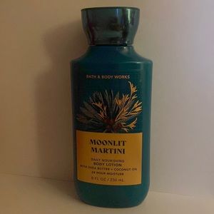 Moonlight, martini bath, and Bodyworks, body lotion.